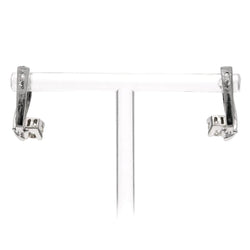 Boucles d'oreilles Dormeuses en or blanc et diamants - Castafiore