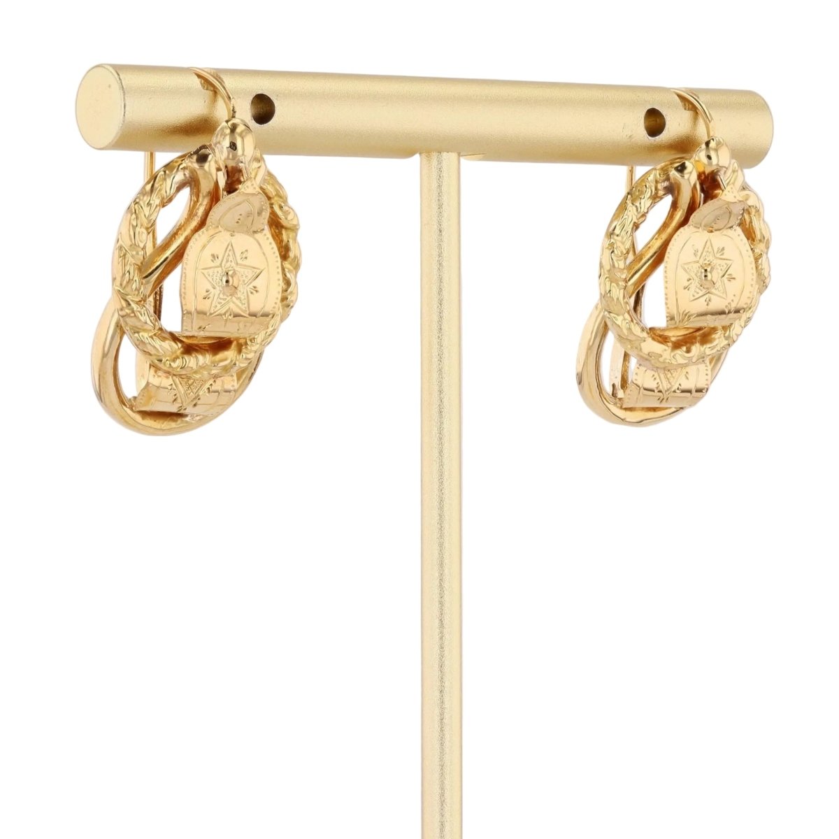 Boucles d'oreilles Dormeuses en or jaune - Castafiore