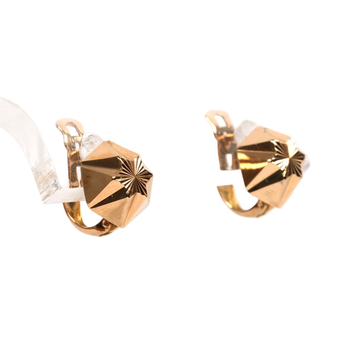 Boucles d'oreilles Dormeuses en or jaune - Castafiore