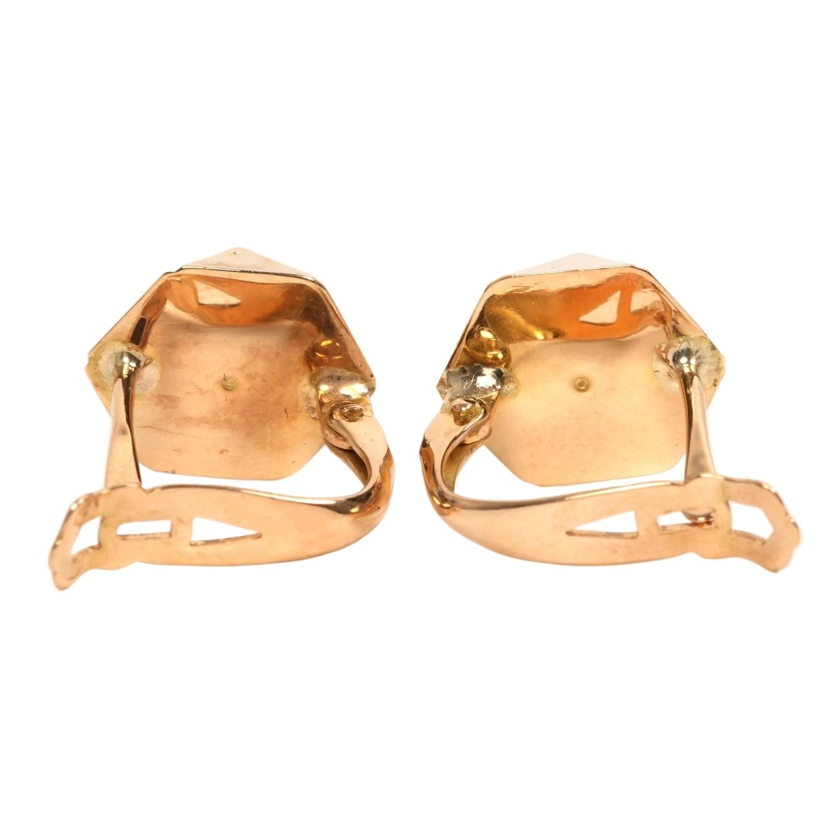 Boucles d'oreilles Dormeuses en or jaune - Castafiore