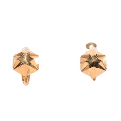 Boucles d'oreilles Dormeuses en or jaune - Castafiore
