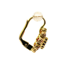 Boucles d'oreilles Dormeuses en or jaune et grenats - Castafiore