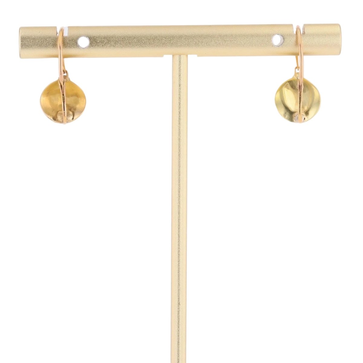Boucles d'oreilles Dormeuses en or jaune et or rose - Castafiore