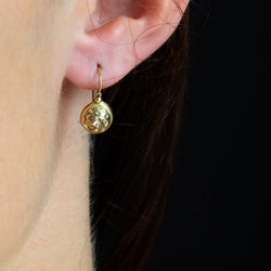 Boucles d'oreilles Dormeuses en or jaune et or rose - Castafiore