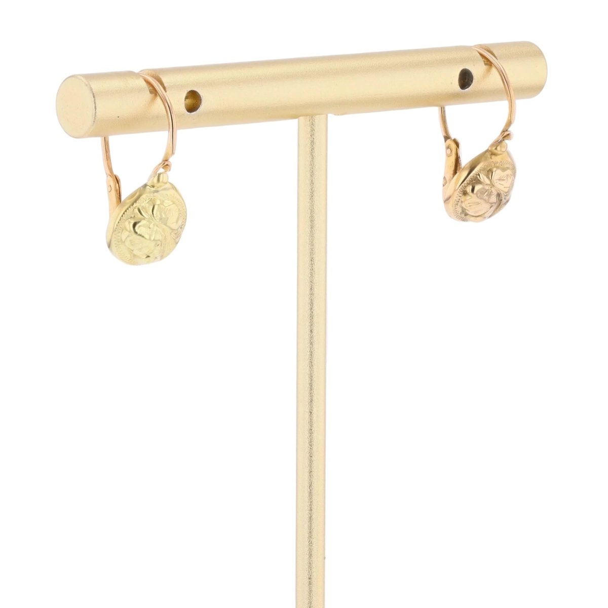 Boucles d'oreilles Dormeuses en or jaune et or rose - Castafiore