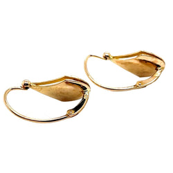 Boucles d'oreilles Dormeuses en or jaune et perles - Castafiore