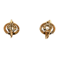 Boucles d'oreilles Dormeuses en or jaune et saphirs - Castafiore