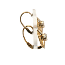 Boucles d'oreilles Dormeuses en or jaune et saphirs - Castafiore