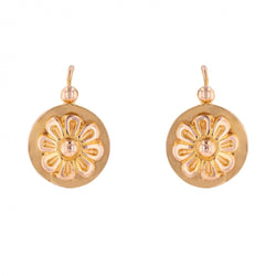 Boucles d'oreilles Dormeuses en or rose - Castafiore