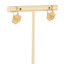 Boucles d'oreilles Dormeuses en or rose et perles - Castafiore