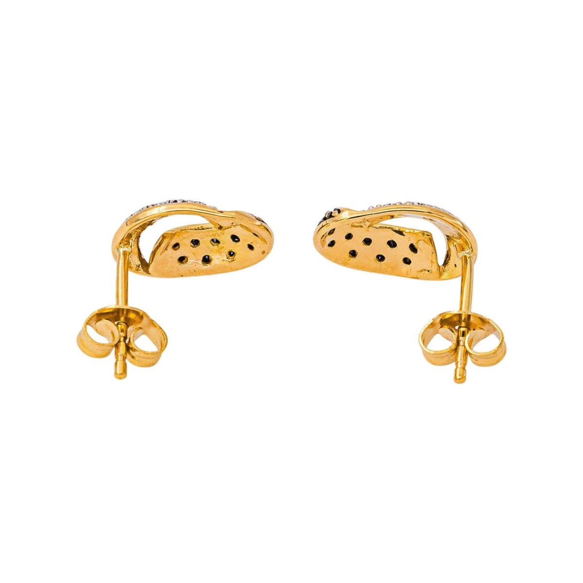 Boucles d'oreilles Dormeuses Or jaune Diamant - Castafiore