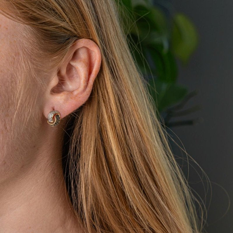 Boucles d'oreilles Dormeuses Or jaune Diamant - Castafiore