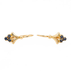 Boucles d'oreilles Dormeuses or jaune Saphir - Castafiore