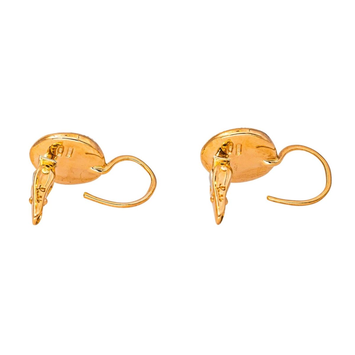 Boucles d'oreilles Dormeuses POMELLATO "Sabbia" en or rose et diamants - Castafiore