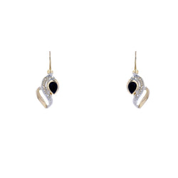 Boucles d'oreilles DORMEUSES Saphirs en or jaune - Castafiore