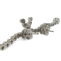 Boucles d'oreilles en or blanc et diamants - Castafiore