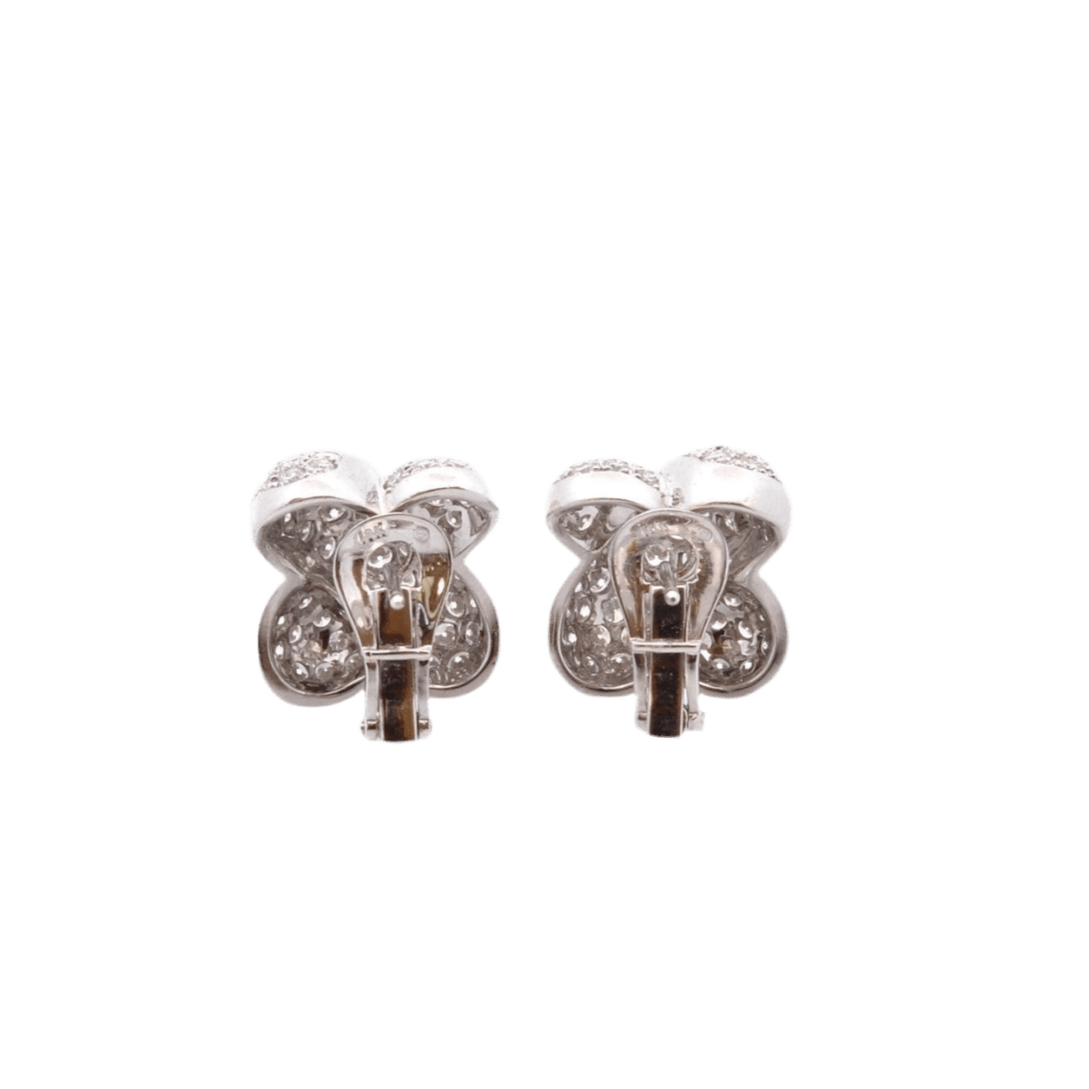 Boucles d'oreilles en or blanc et diamants - Castafiore