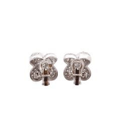 Boucles d'oreilles en or blanc et diamants - Castafiore