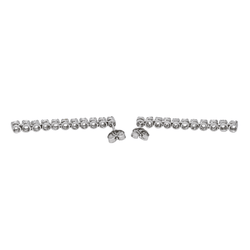 Boucles d'oreilles en or blanc et diamants - Castafiore
