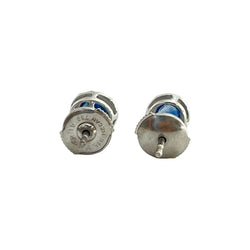 Boucles d'oreilles en or blanc et saphir - Castafiore