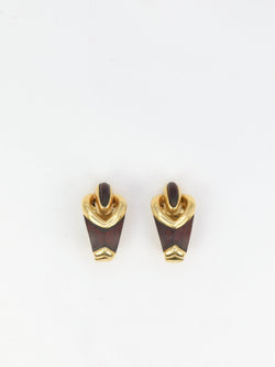Boucles d’oreilles en or et Bois d’amourette - Castafiore