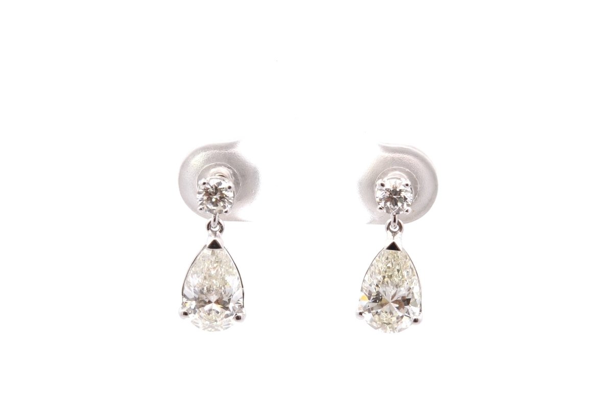 Boucles d'oreilles en or et diamants - Castafiore