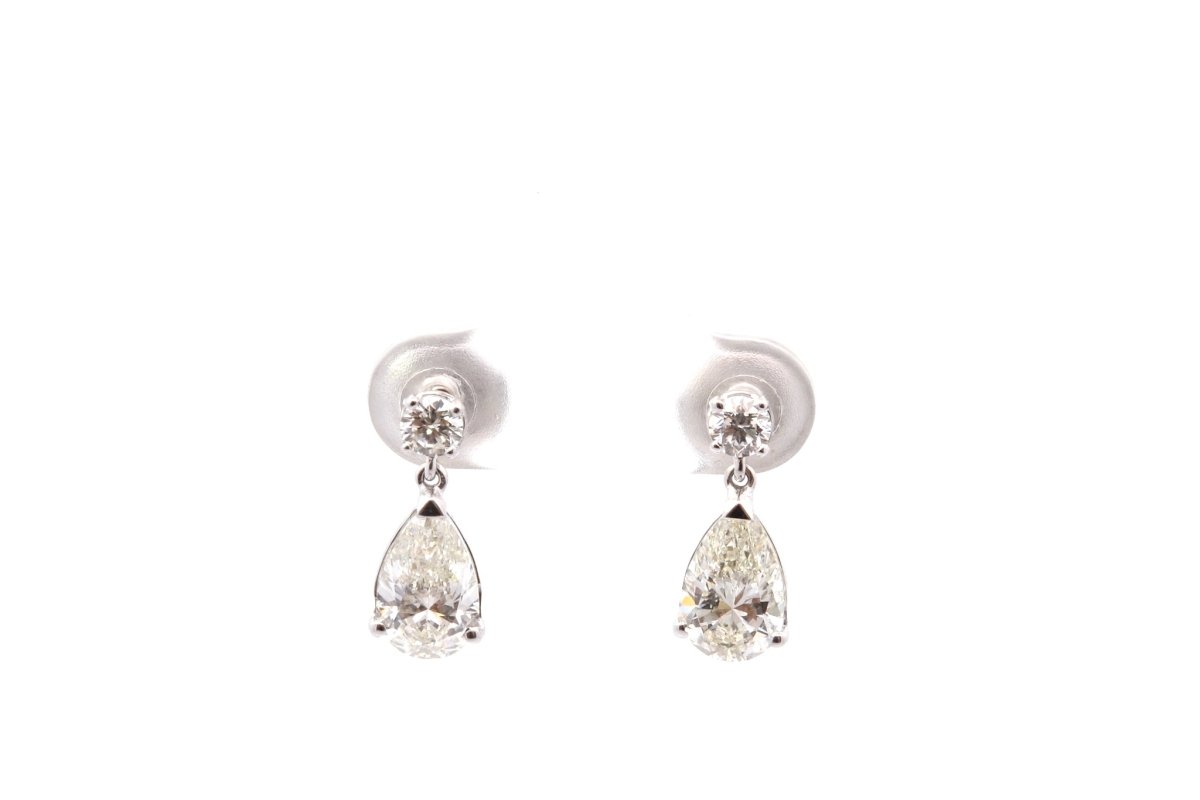 Boucles d'oreilles en or et diamants - Castafiore