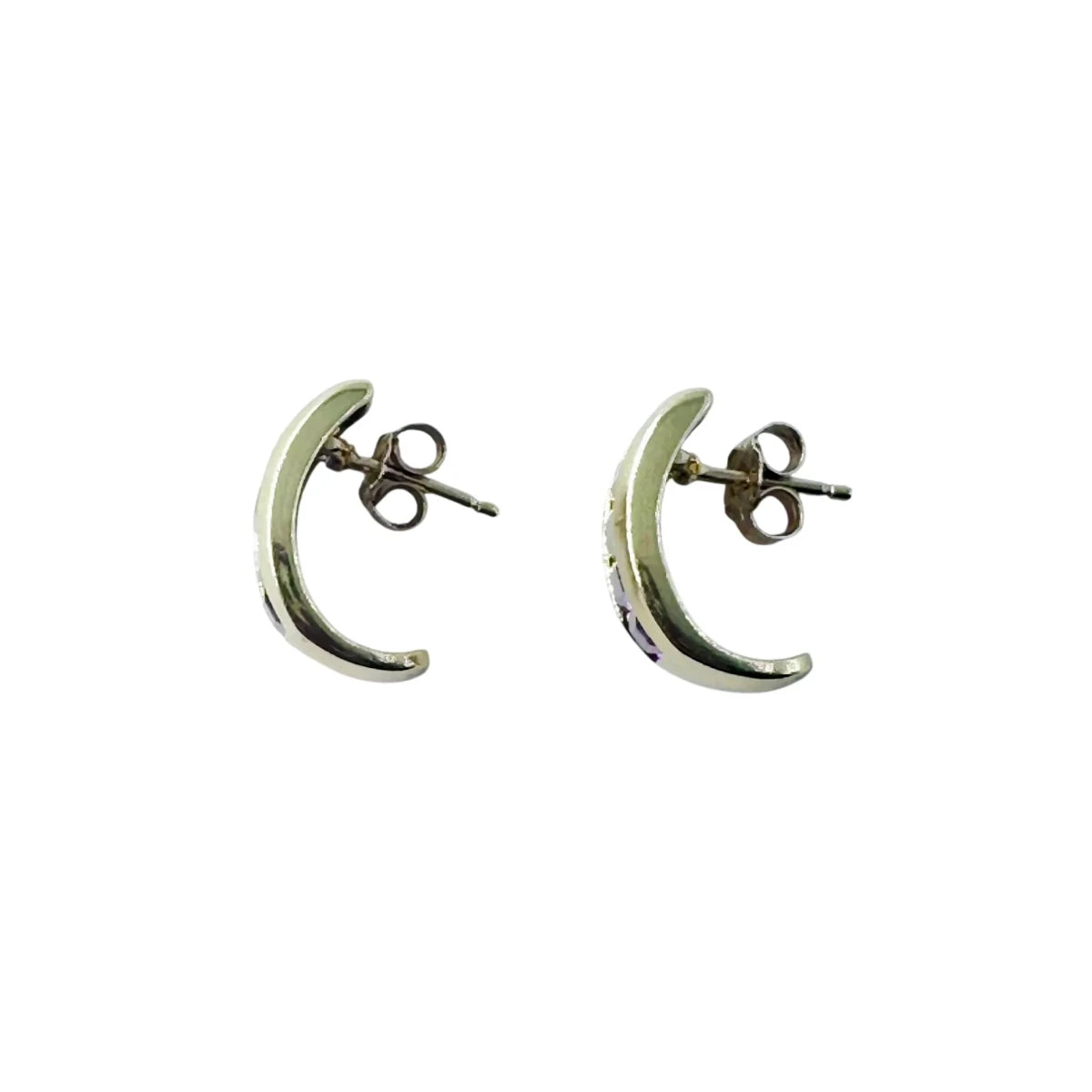 Boucles d'oreilles en or jaune, citrine, topaze bleue, péridot et améthyste - Castafiore