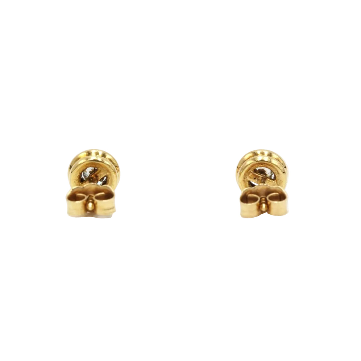 Boucles d'oreilles en or jaune & diamants - Castafiore