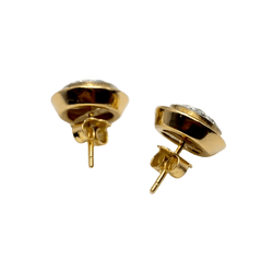 Boucles d'oreilles en or jaune et diamants - Castafiore