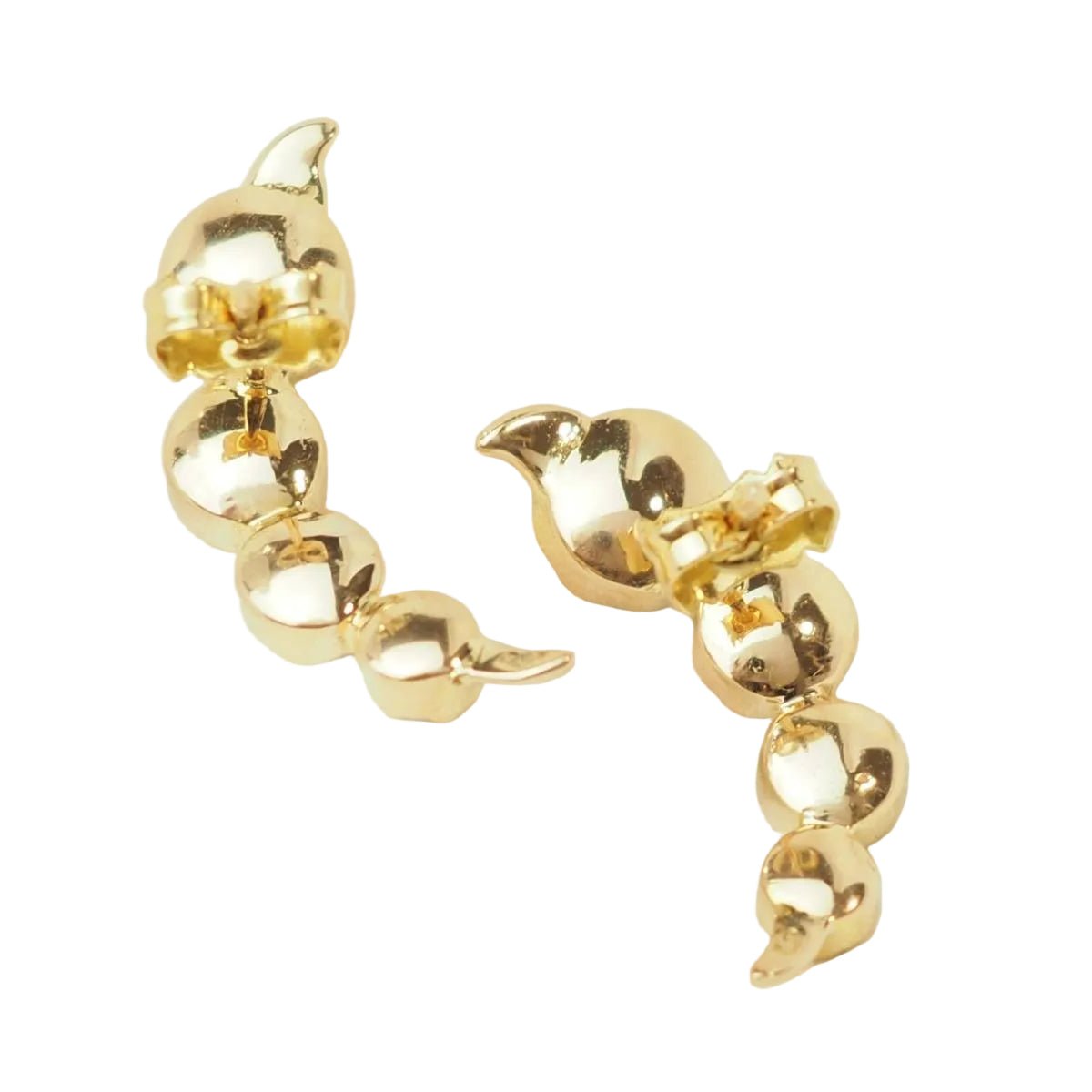 Boucles d’oreilles en or jaune et grenats - Castafiore