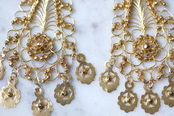 Boucles d'oreilles en or jaune filigrané - Castafiore
