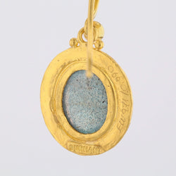 Boucles d'oreilles GURHAN en or jaune et labradorite - Castafiore