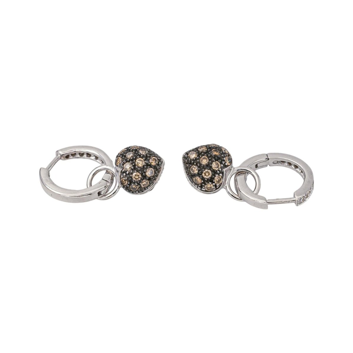 Boucles d'oreilles Or blanc Diamant - Castafiore