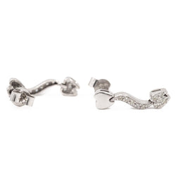 Boucles d'oreilles Or blanc Diamant - Castafiore