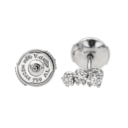 Boucles d'oreilles Or blanc Diamant - Castafiore
