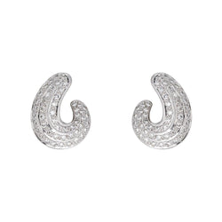 Boucles d'oreilles Or blanc Diamant - Castafiore