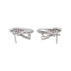 Boucles d'oreilles Or blanc Diamant - Castafiore
