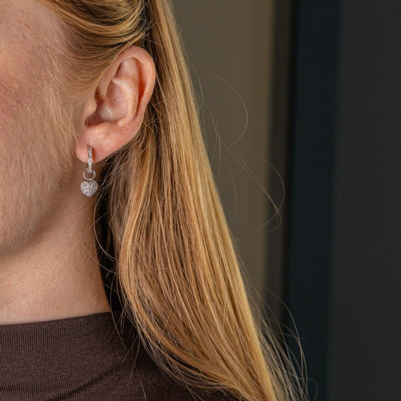 Boucles d'oreilles Or blanc Diamant - Castafiore