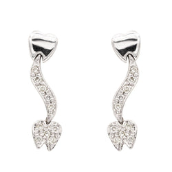 Boucles d'oreilles Or blanc Diamant - Castafiore