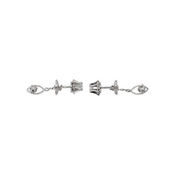 Boucles d'oreilles Or blanc Diamant - Castafiore