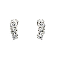 Boucles d'oreilles Or blanc Diamant - Castafiore
