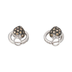 Boucles d'oreilles Or blanc Diamant - Castafiore