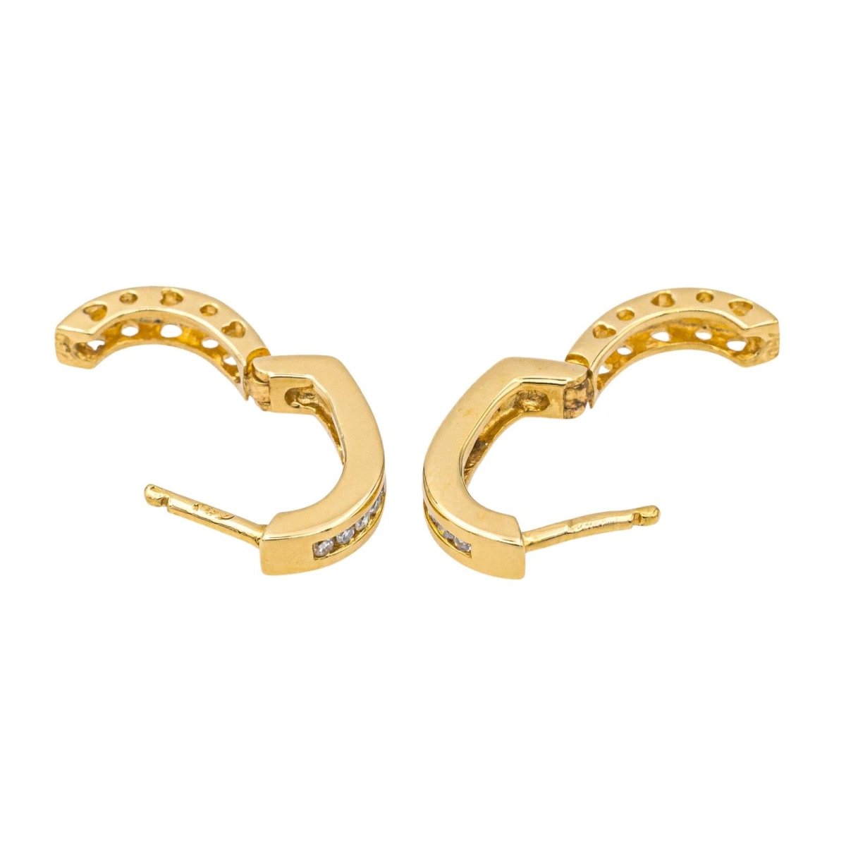 Boucles d'oreilles Or jaune Diamant - Castafiore
