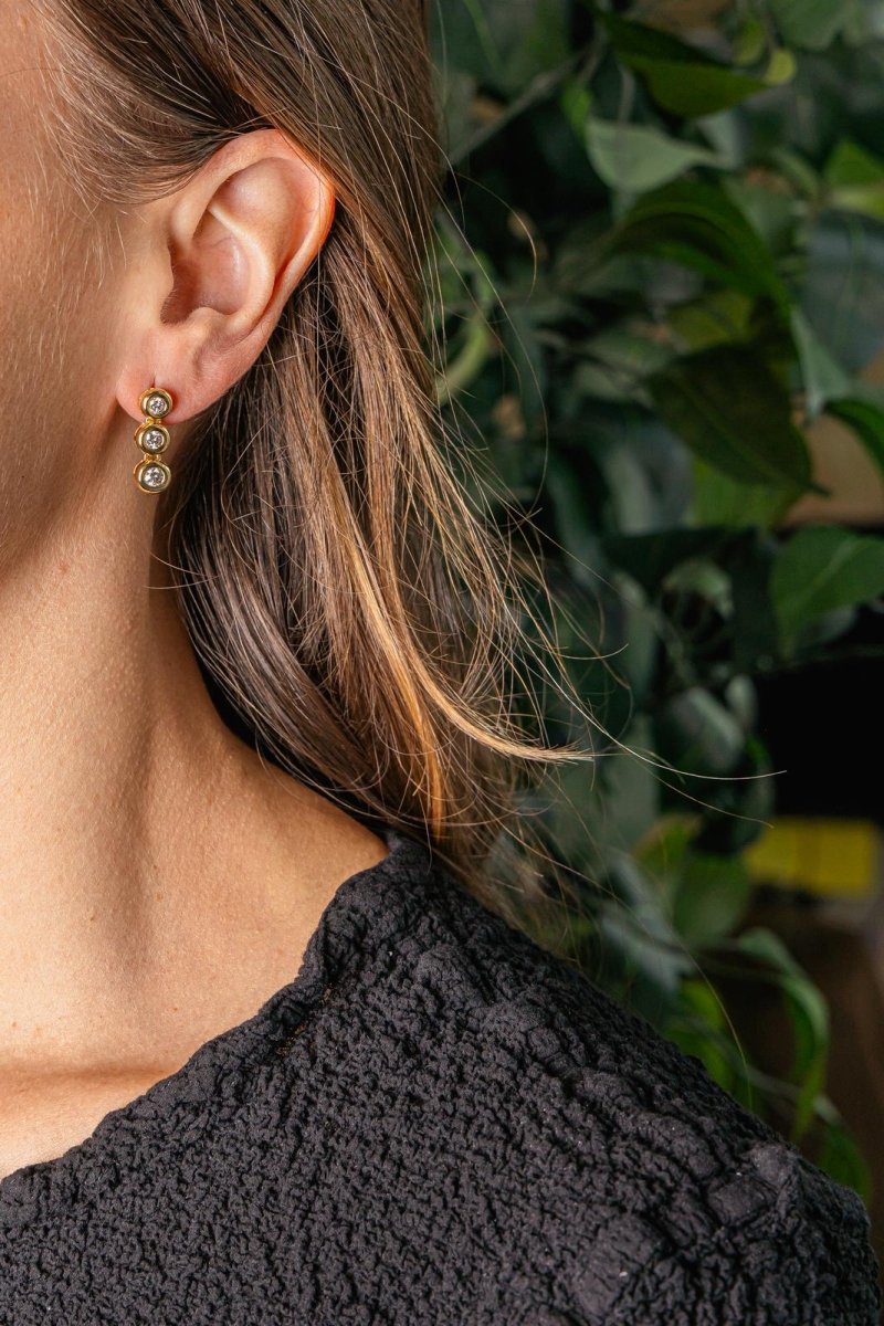 Boucles d'oreilles Or jaune Diamant - Castafiore