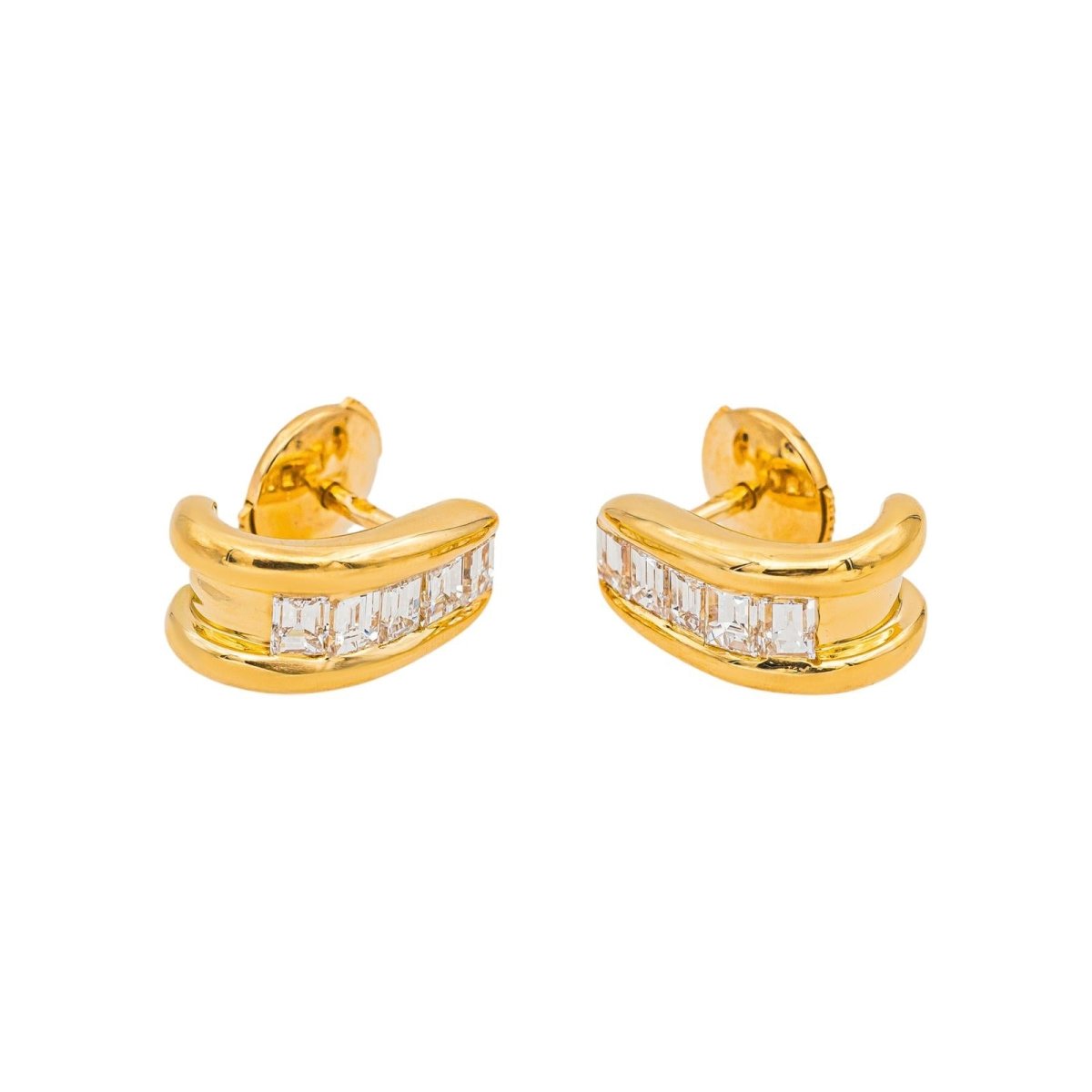 Boucles d'oreilles Or jaune Diamant - Castafiore