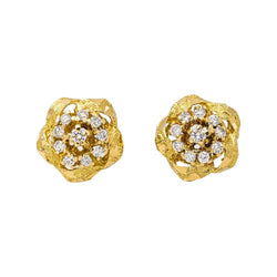 Boucles d'oreilles Or jaune Diamant - Castafiore