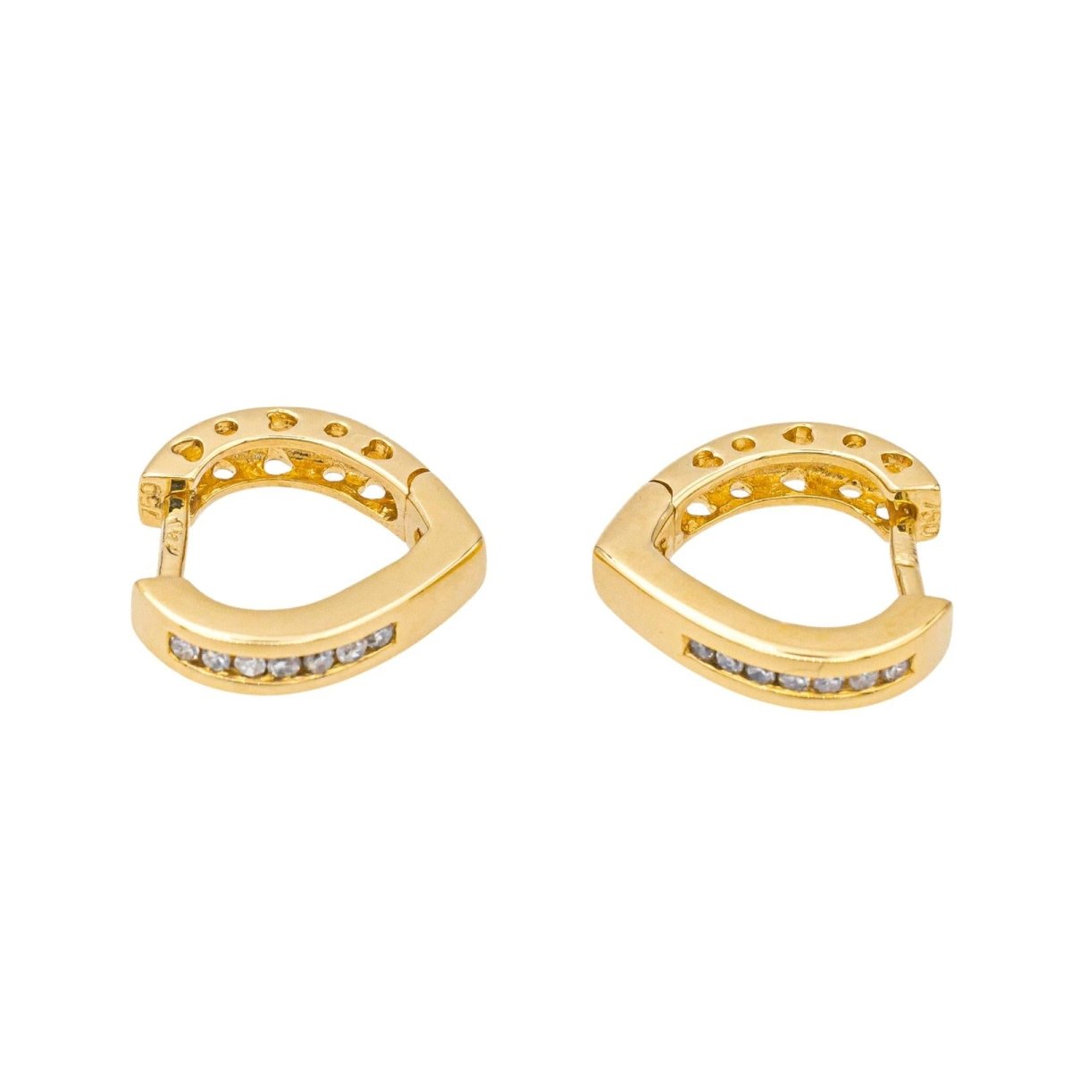 Boucles d'oreilles Or jaune Diamant - Castafiore