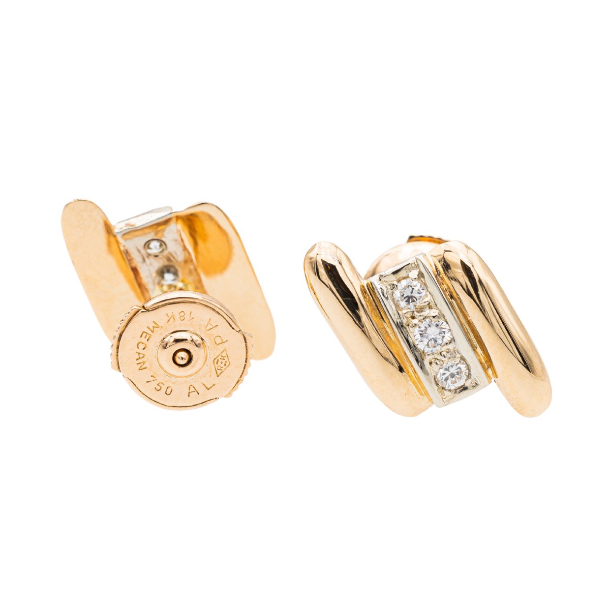 Boucles d'oreilles Or jaune Diamant - Castafiore