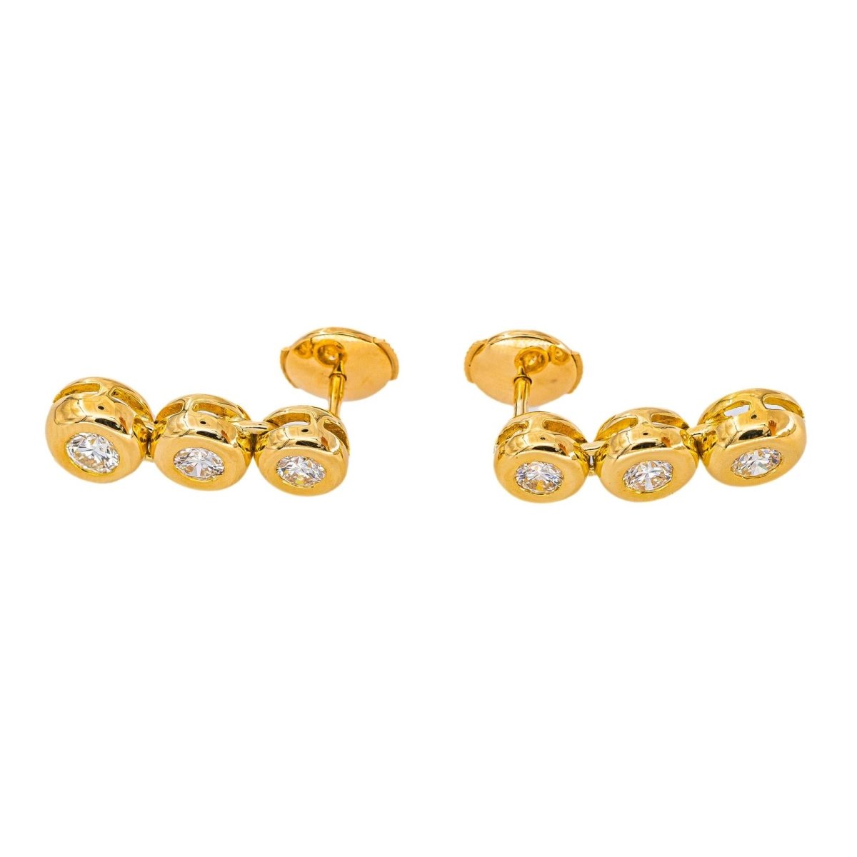 Boucles d'oreilles Or jaune Diamant - Castafiore